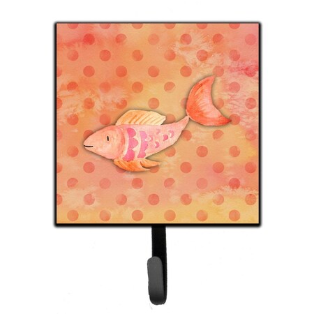 Jensendistributionservices Orange Fish Watercolor Leash or Key Holder MI1716605